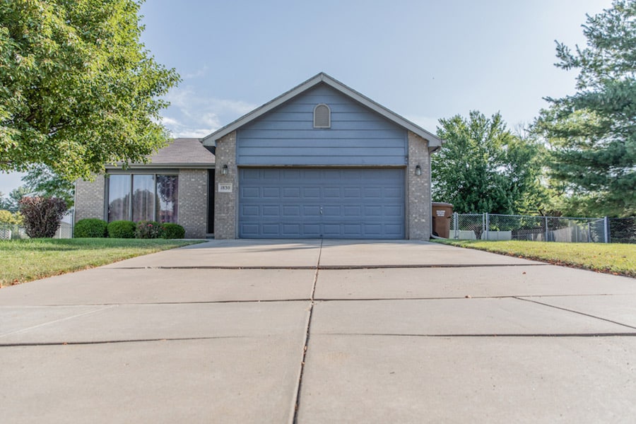 Uneven driveway slabs