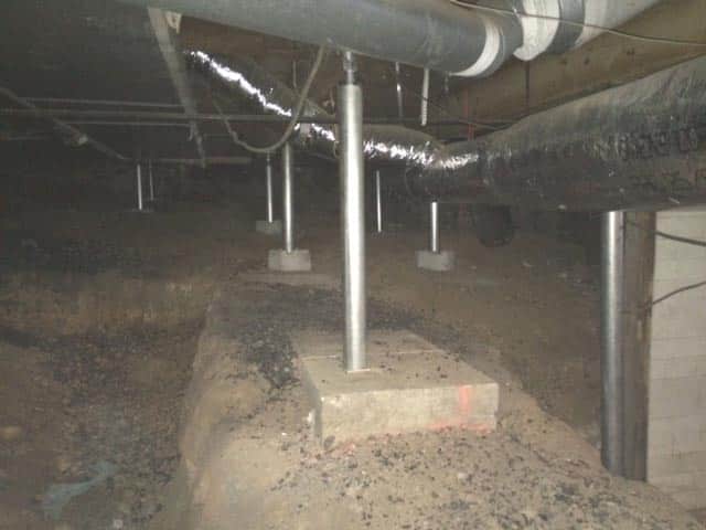 crawl space supports in Knoxville