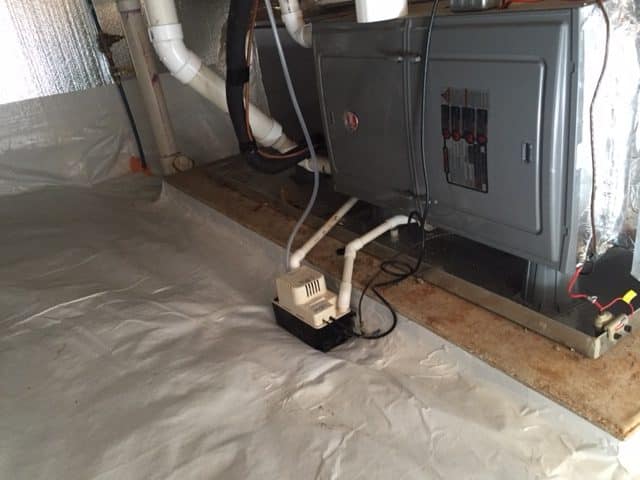 Silver Glo Encapsulation with New Dehumidifier in a crawl space