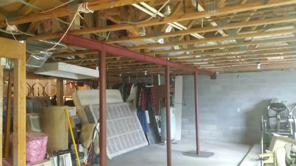 New basement columns in East Tennessee