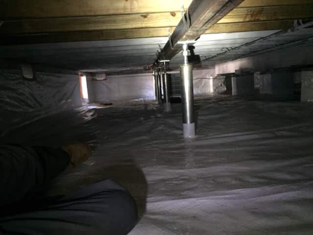 crawl space supports