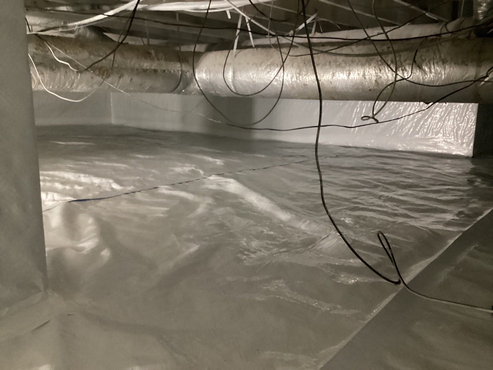 Crawl space waterproofing